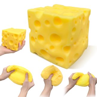 Big Cheese Squishy, 3.9in Jumbo Cheese Stress Ball Squeeze Cheese Toy