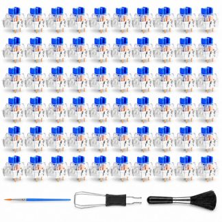 Adkoat® 60PCS Blue Mechanical Keyboard Switches - Clickers for 3D Prints