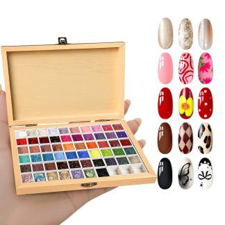 GZIXBDA Patting Gel Polish Palette Kit for Beginners & Pros,57 Colors