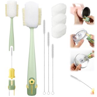 XANGNIER 5 in 1 Bottle Cleaning Brush Set,Multifunctional,7 Pcs