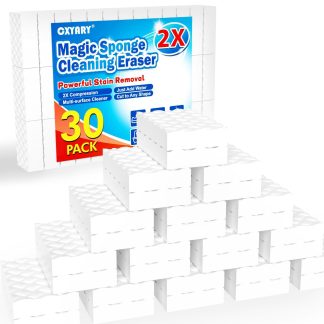30 Pack 2X Magic Sponges Cleaning Eraser, Density Stronger Melamine Sponge