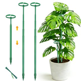Telescoping Monstera Plant Stakes, 12.5-48.4IN Indoor Plant Support- 3Pack