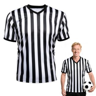 Okxiri Referee Shirt, Basketball Referee Shirt Men, V-Neck Ref Shirt