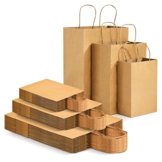 Kraft Paper Gift Bags 90 Pack