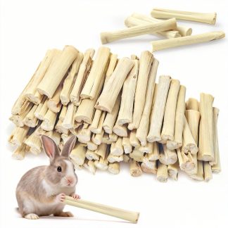 StyEdEk 2.2Lb/1000g Natural Sweet Bamboo Chew Toys for Rabbit Chew Sticks