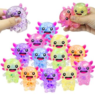 Cherislpy 12 Pack Squishy Toy Cute Stress Relief Stress Ball Fidget Toys Bulk Squishy Set for Adult Party Favors，AX