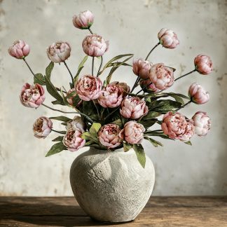 Cherica 6Pcs Viral Peony Artificial Flowers for Vase