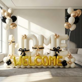 145Pcs Housewarming Party Decorations, Welcome Home Balloon Arch Kit