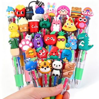 30pcs Mini Multicolor Pens 4-in-1 Cute Fun Pens for Students Teacher Gift