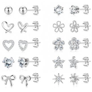 Hypoallergenic Stud Earrings for Women Girls Kids Surgical Steel Earrings